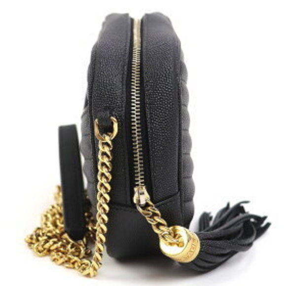 Saint Laurent Monogram Lou Quilted Bag Camera Shoulder Bag Black Yves - Picture 4 of 9